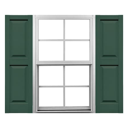 Ekena Millwork Mid-America Vinyl, Standard Size Williamsburg Double Panel Shutters, 21243028, PR 00021243028